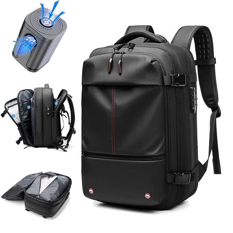 Vacuum Compression Laptop Backpack – Expandable & Spacious